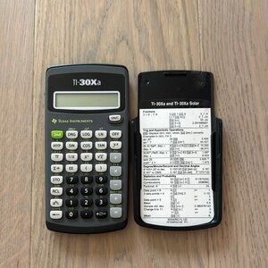 Texas Instruments TI-30Xa Calculator - Black and White